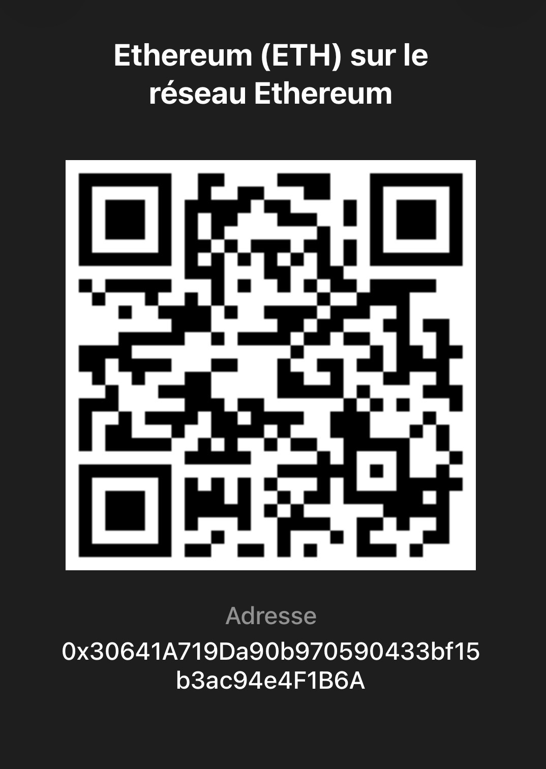QR Code ETH Ethereum